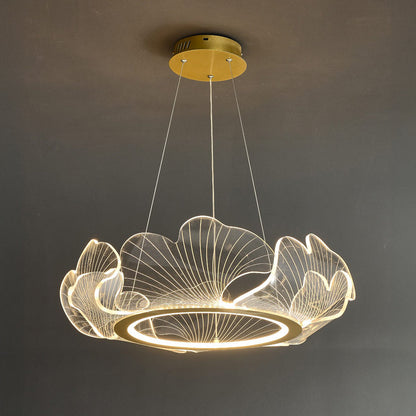 Lustre en Feuilles de Ginkgo -Élégance Naturelle