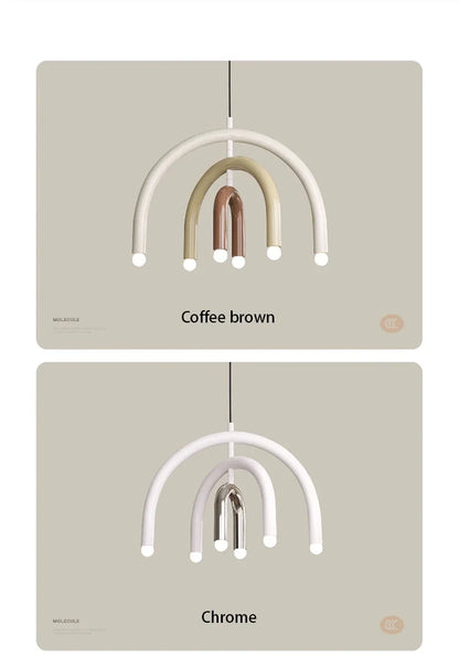 Lustre en U minimaliste pour salon - Style scandinave