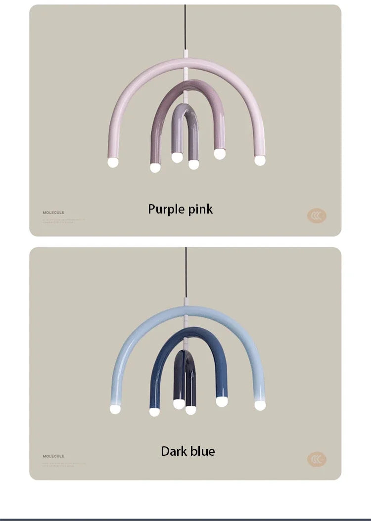 Lustre en U minimaliste pour salon - Style scandinave