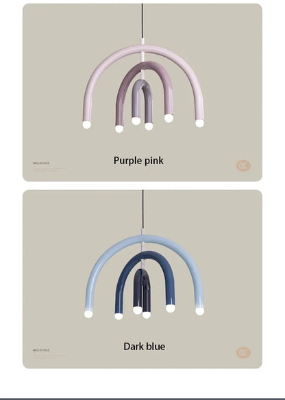 Lustre en U minimaliste pour salon - Style scandinave