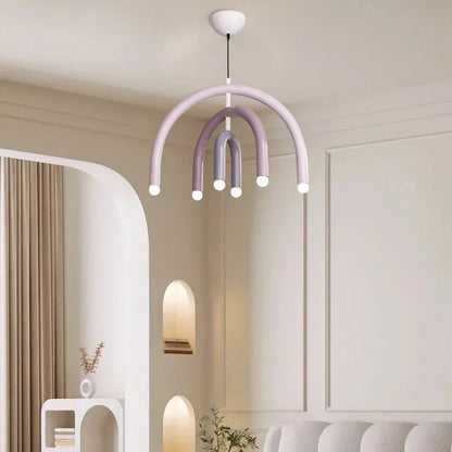 Lustre en U minimaliste pour salon - Style scandinave