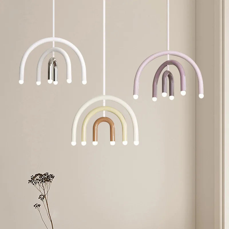 Lustre en U minimaliste pour salon - Style scandinave