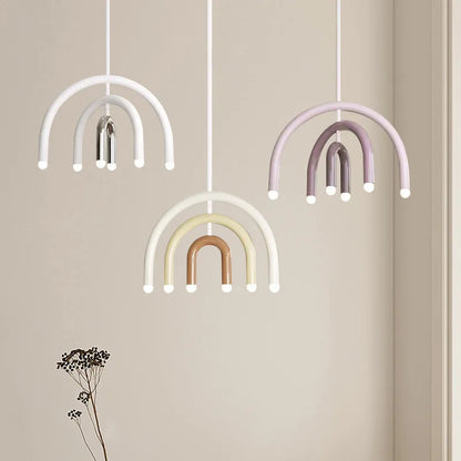 Lustre en U minimaliste pour salon - Style scandinave