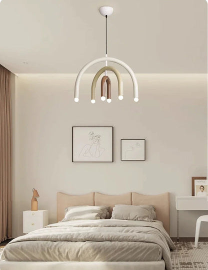 Lustre en U minimaliste pour salon - Style scandinave