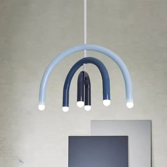 Lustre en U minimaliste pour salon - Style scandinave
