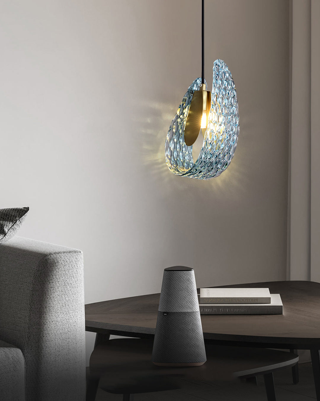 Lustre en Verre Artistique - Peacock