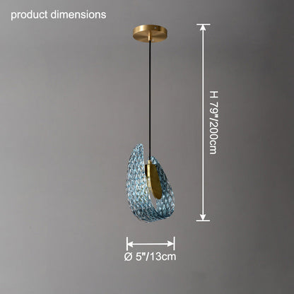 Lustre en Verre Artistique - Peacock