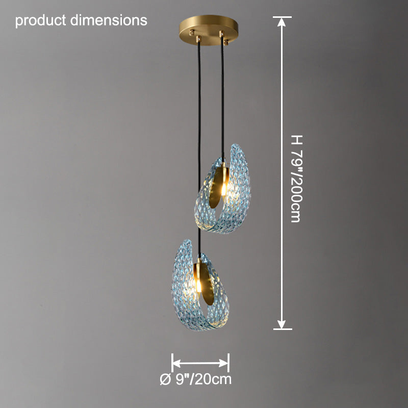 Lustre en Verre Artistique - Peacock