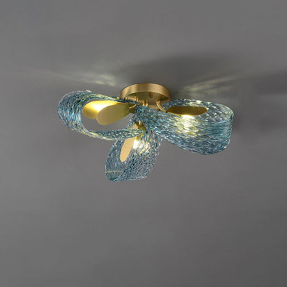 Lustre en Verre Artistique - Peacock