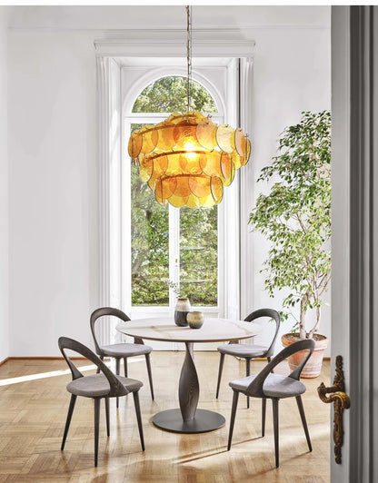 Lustre en Verre pour Cuisine - Luminaire Vintage Retro
