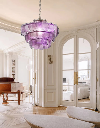 Lustre en Verre pour Cuisine - Luminaire Vintage Retro