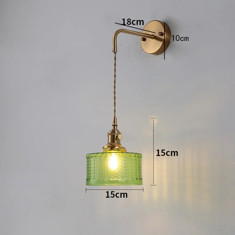 Lustre en Verre pour Cuisine - Luminaire Vintage Retro