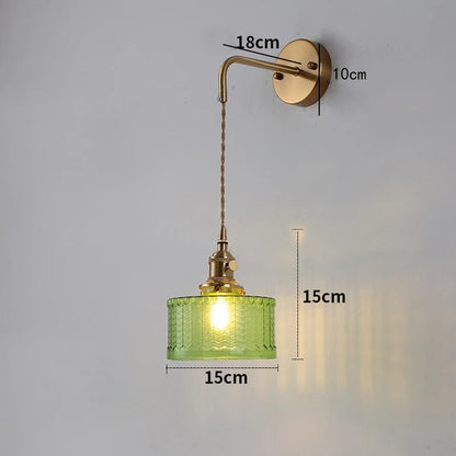 Lustre en Verre pour Cuisine - Luminaire Vintage Retro