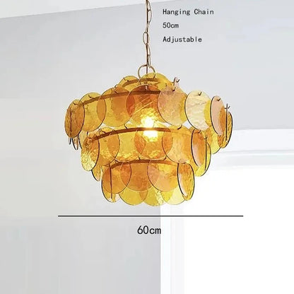 Lustre en Verre pour Cuisine - Luminaire Vintage Retro
