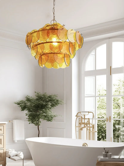 Lustre en Verre pour Cuisine - Luminaire Vintage Retro