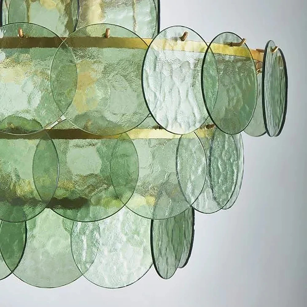 Lustre en Verre pour Cuisine - Luminaire Vintage Retro