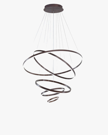 Lustre LED Annulaire - Élégance en Cascade
