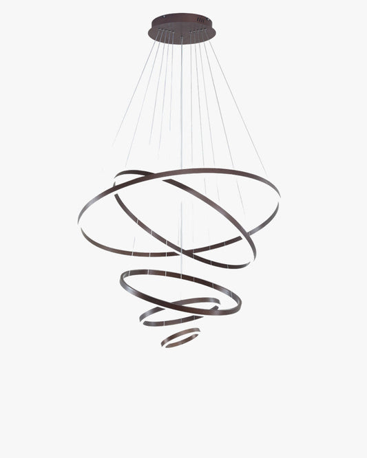 Lustre LED Annulaire - Élégance en Cascade