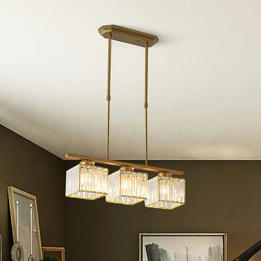 Lustre Minimaliste en Verre - Cristal Ajustable 0