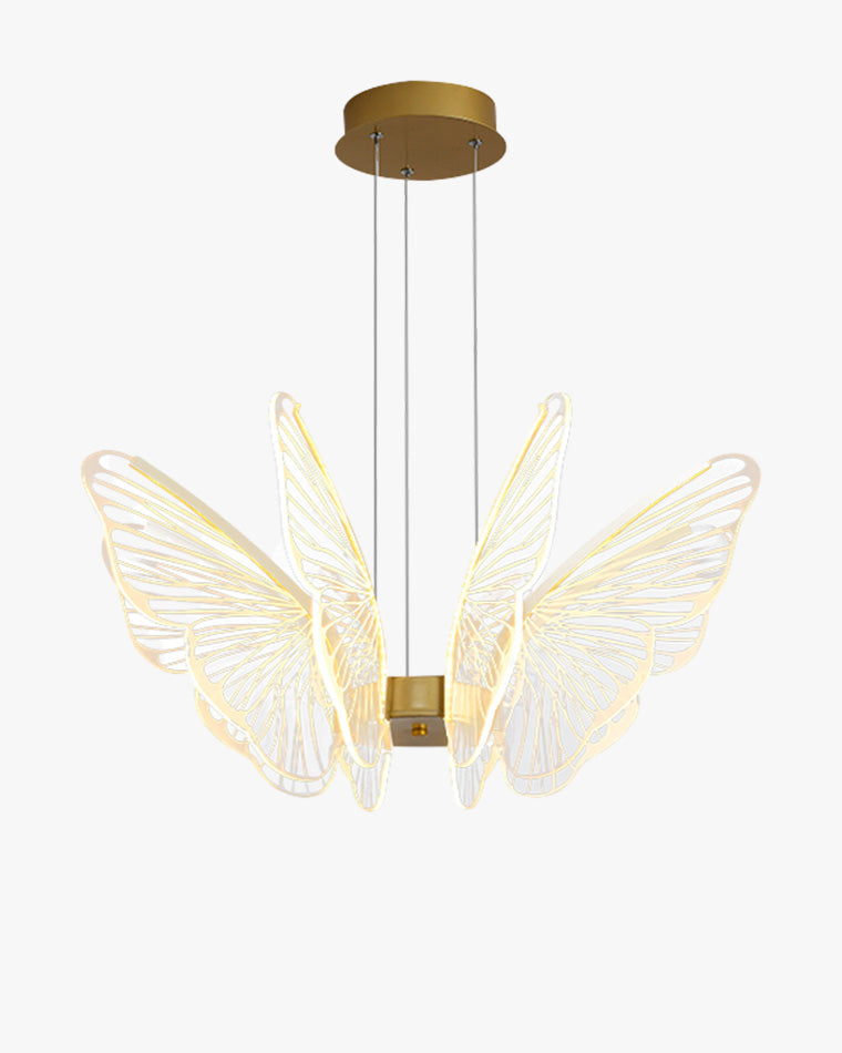 Lustre Papillon Transparent
