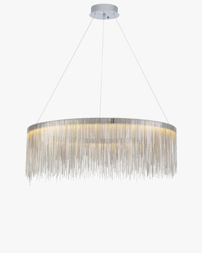 Lustre Rond - Éclat Frangé