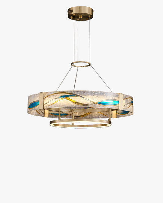 Lustre Rond - Éclat Émaillé