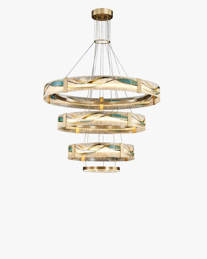 Lustre Rond "Nébuleuse d’Émail"