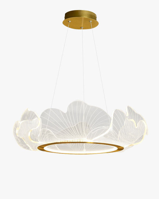 Lustre en Feuilles de Ginkgo "Élégance Naturelle"