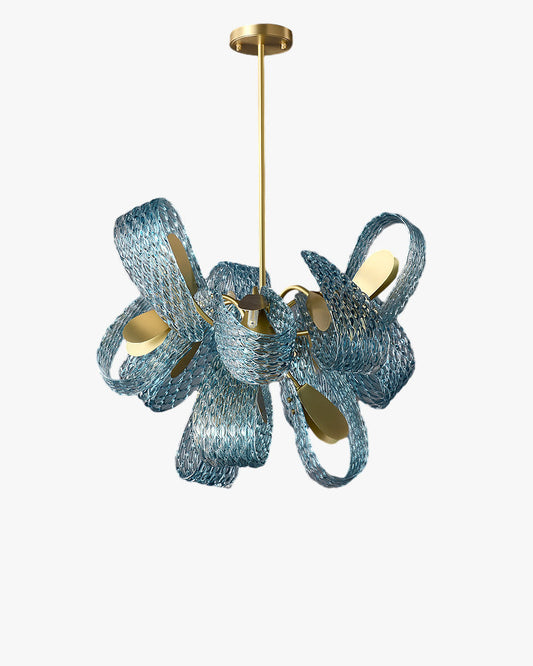 Lustre en Verre Artistique "Peacock"