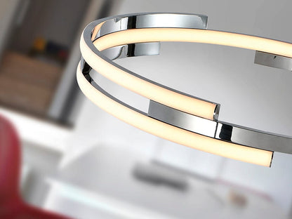 Moderne Lustre LED Argent