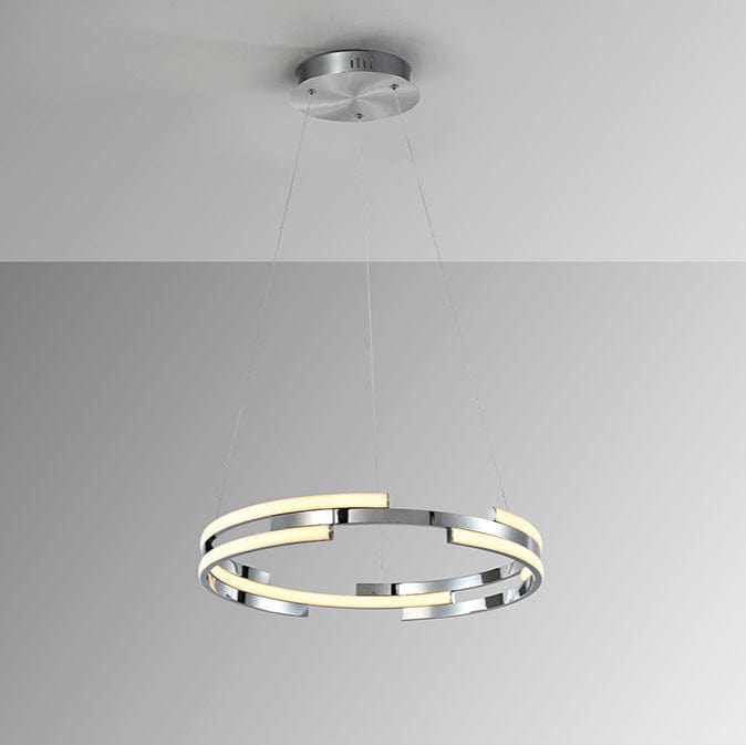 Moderne Lustre LED Argent