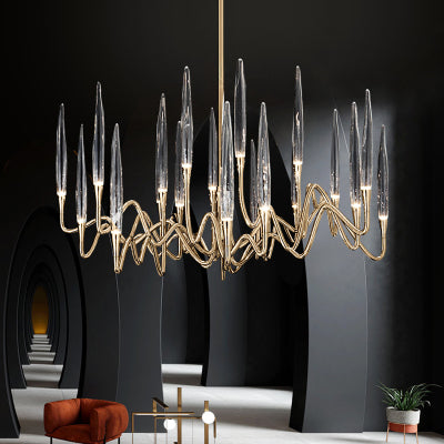 Golden Glow Chandelier