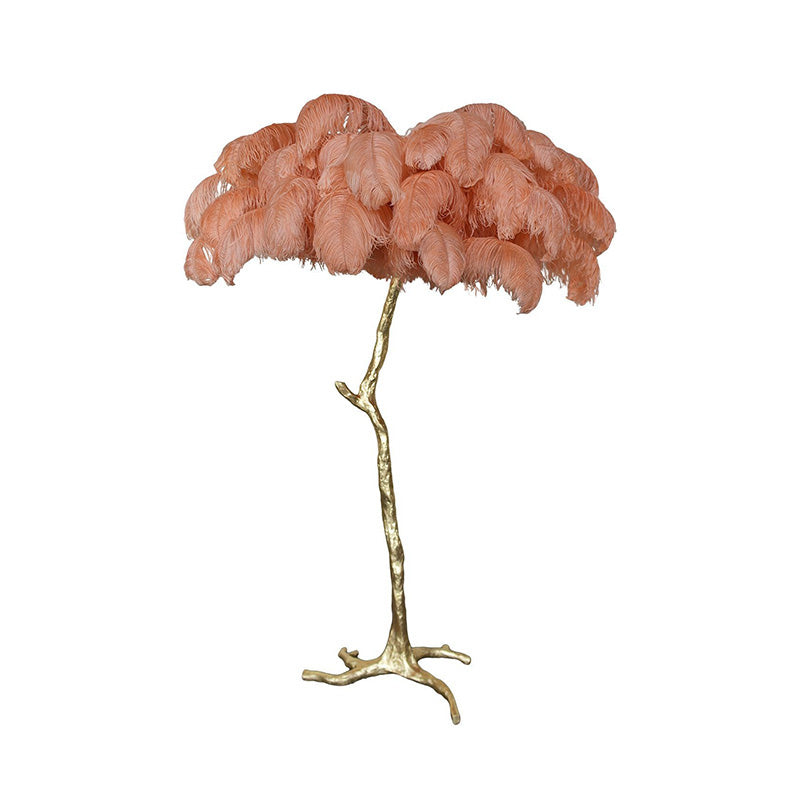 "Feather Oasis" Floor Lamp