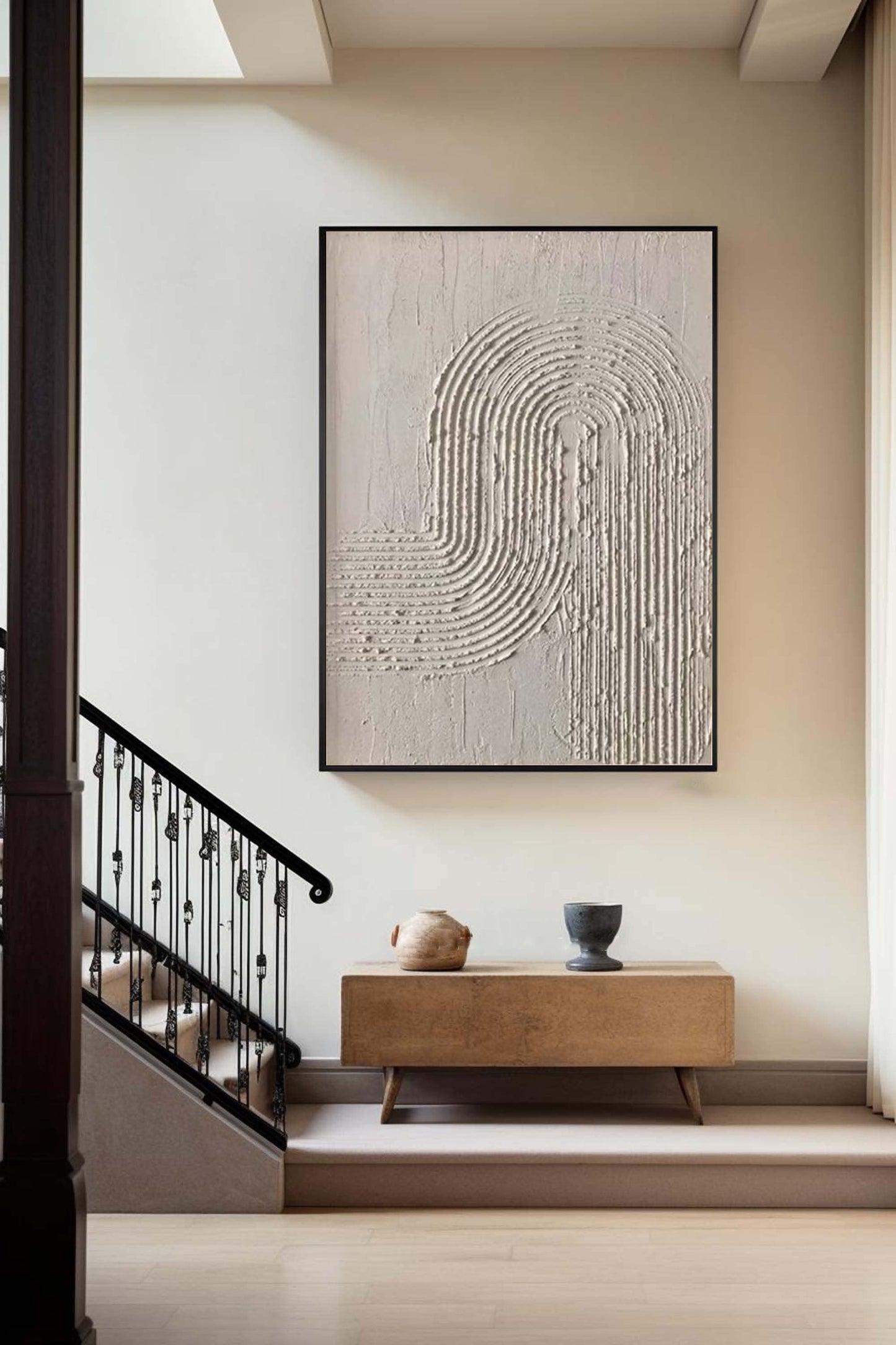 Peinture Murale Abstraite Minimaliste - Nuvia 1