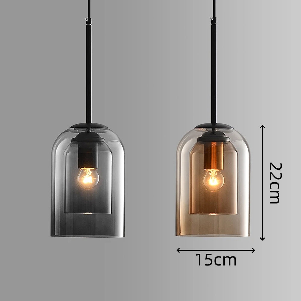 Pendentif Minimaliste Double Couche