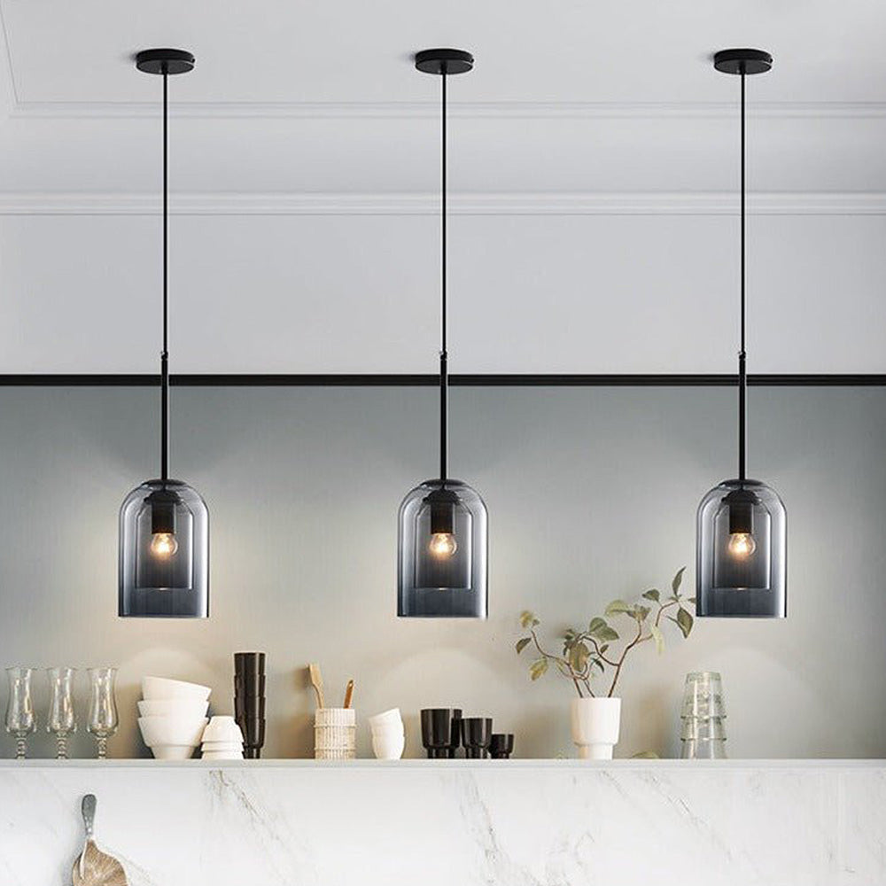Pendentif Minimaliste Double Couche
