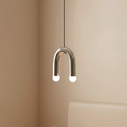 Lustre LED en forme de U couleur pastel - Style scandinave