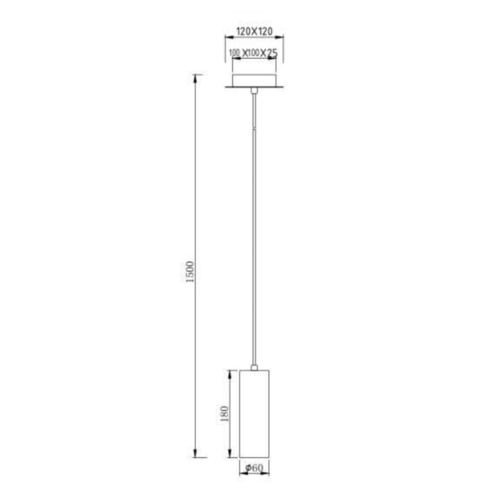Petite suspension en métal argenté
