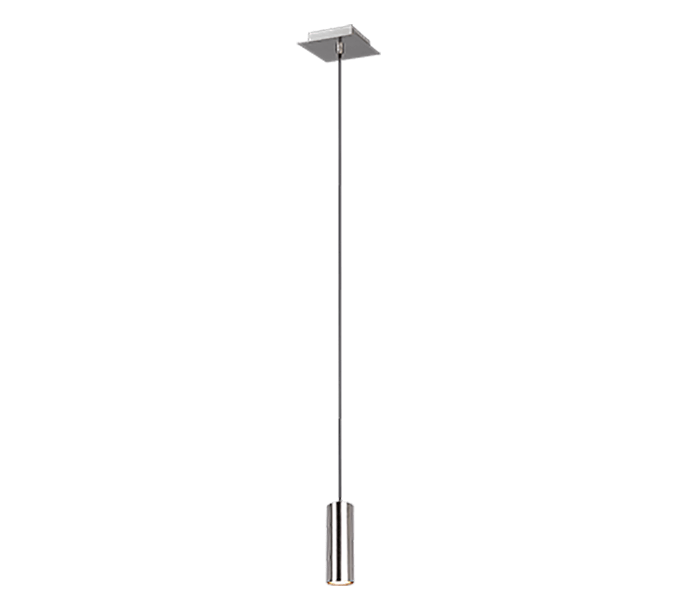 Petite suspension en métal argenté