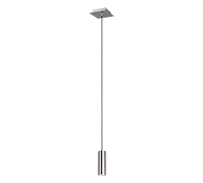 Petite suspension en métal argenté