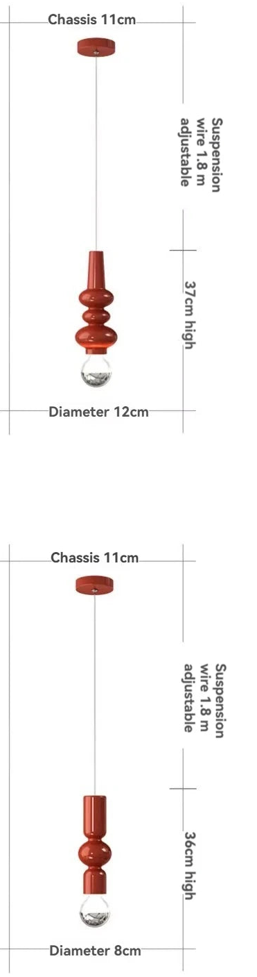 Petite suspension pour chambre retro - Finition brillant