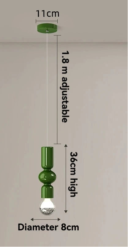 Petite suspension pour chambre retro - Finition brillant