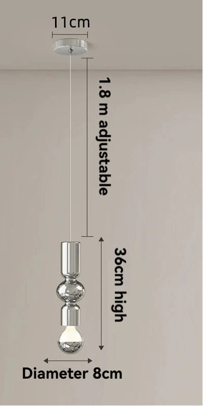 Petite suspension pour chambre retro - Finition brillant