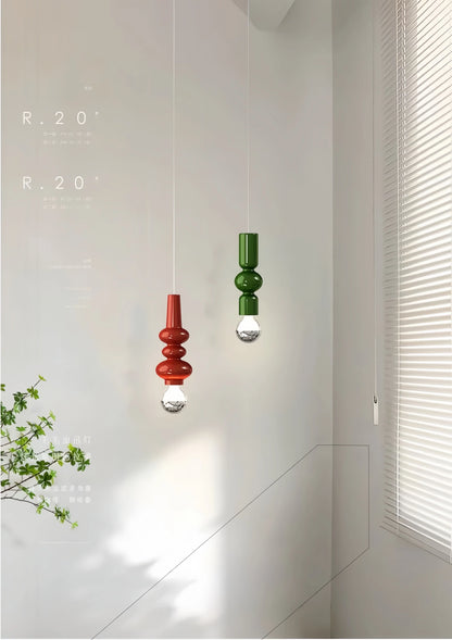 Petite suspension pour chambre retro - Finition brillant