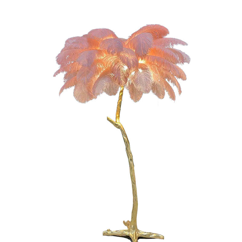"Feather Oasis" Floor Lamp