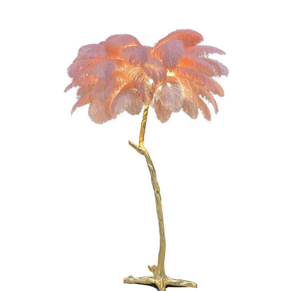 "Feather Oasis" Floor Lamp