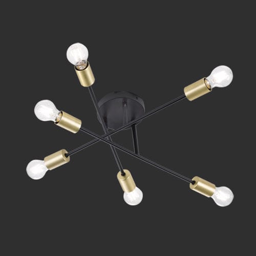 Plafonnier Ampoules - Style Industriel Retro