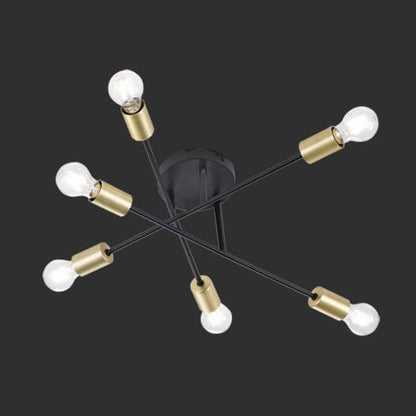 Plafonnier Ampoules - Style Industriel Retro