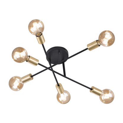 Plafonnier Ampoules - Style Industriel Retro