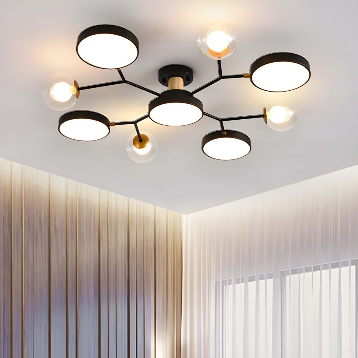 Plafonnier Branches LED - Élégance Naturelle Moderne